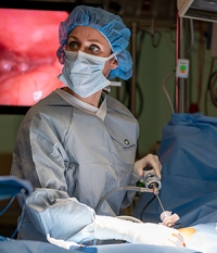 Surgeon in operating room